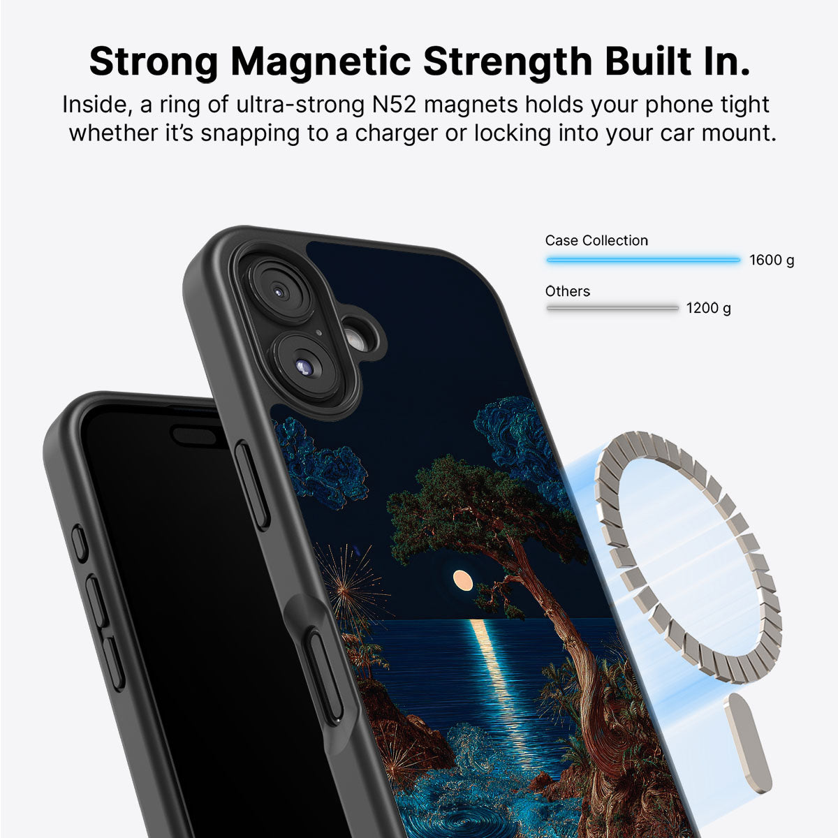 iPhone 16 Plus MagSafe case – Quiet Moon design