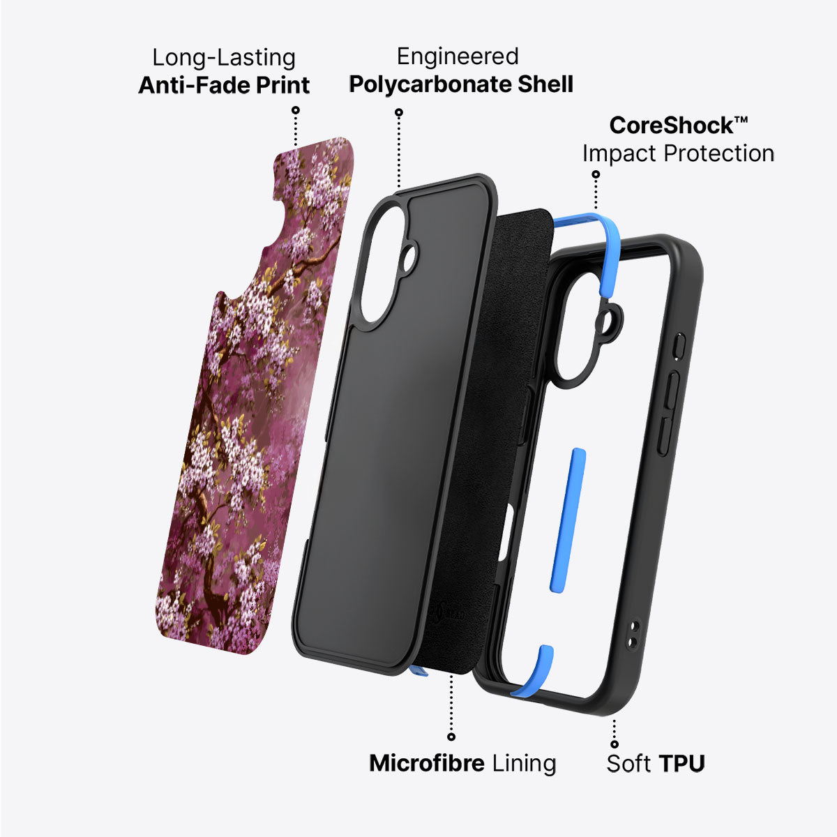 Rose Whisper - iPhone 16 Plus Case #case type_core (non magsafe)