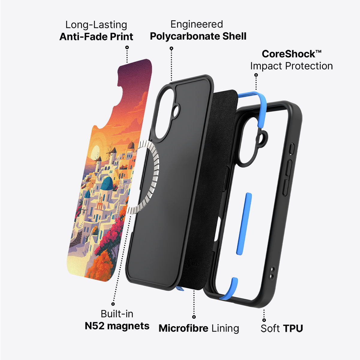 Santorini - iPhone 16 Plus Case #case type_core (magsafe)