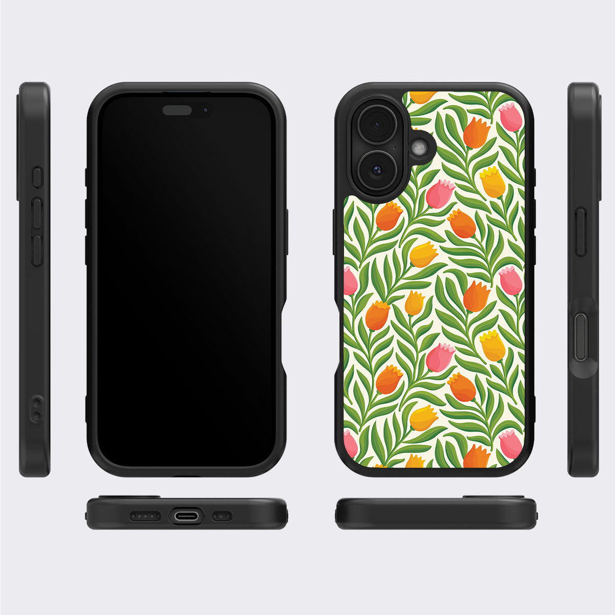 Spring Tulips - iPhone 16 Plus Case #case type_core (magsafe), #case type_core (non magsafe)