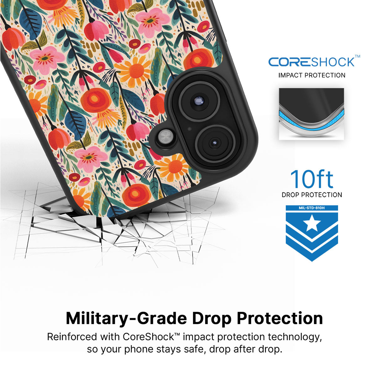 Wild Blossoms - iPhone 16 Plus Case #case type_core (magsafe), #case type_core (non magsafe)