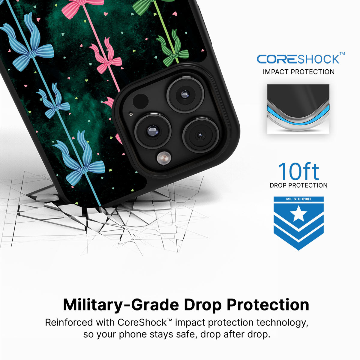 Aurora Bow - iPhone 16 Pro Case #case type_core (magsafe), #case type_core (non magsafe)