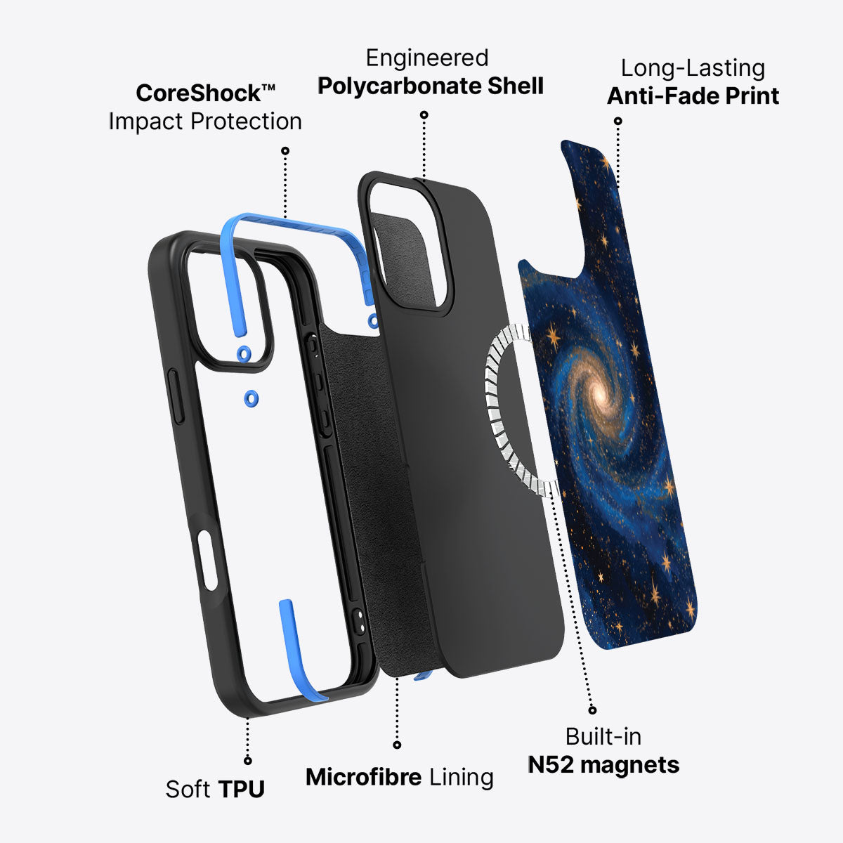 iPhone 16 Pro Case with MagSafe – Cosmic Tide