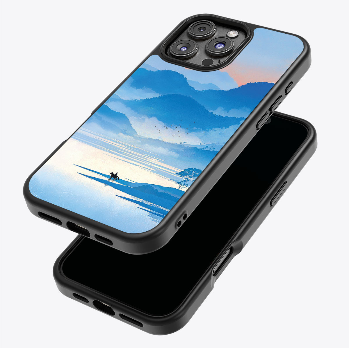 Globe Trotter iPhone 16 Pro case – back and side view