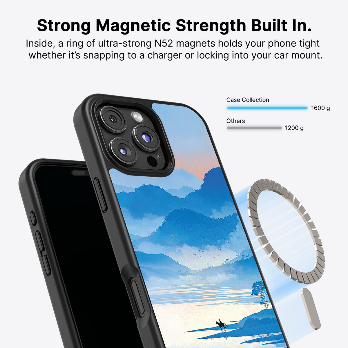 iPhone 16 Pro MagSafe case – Globe Trotter design