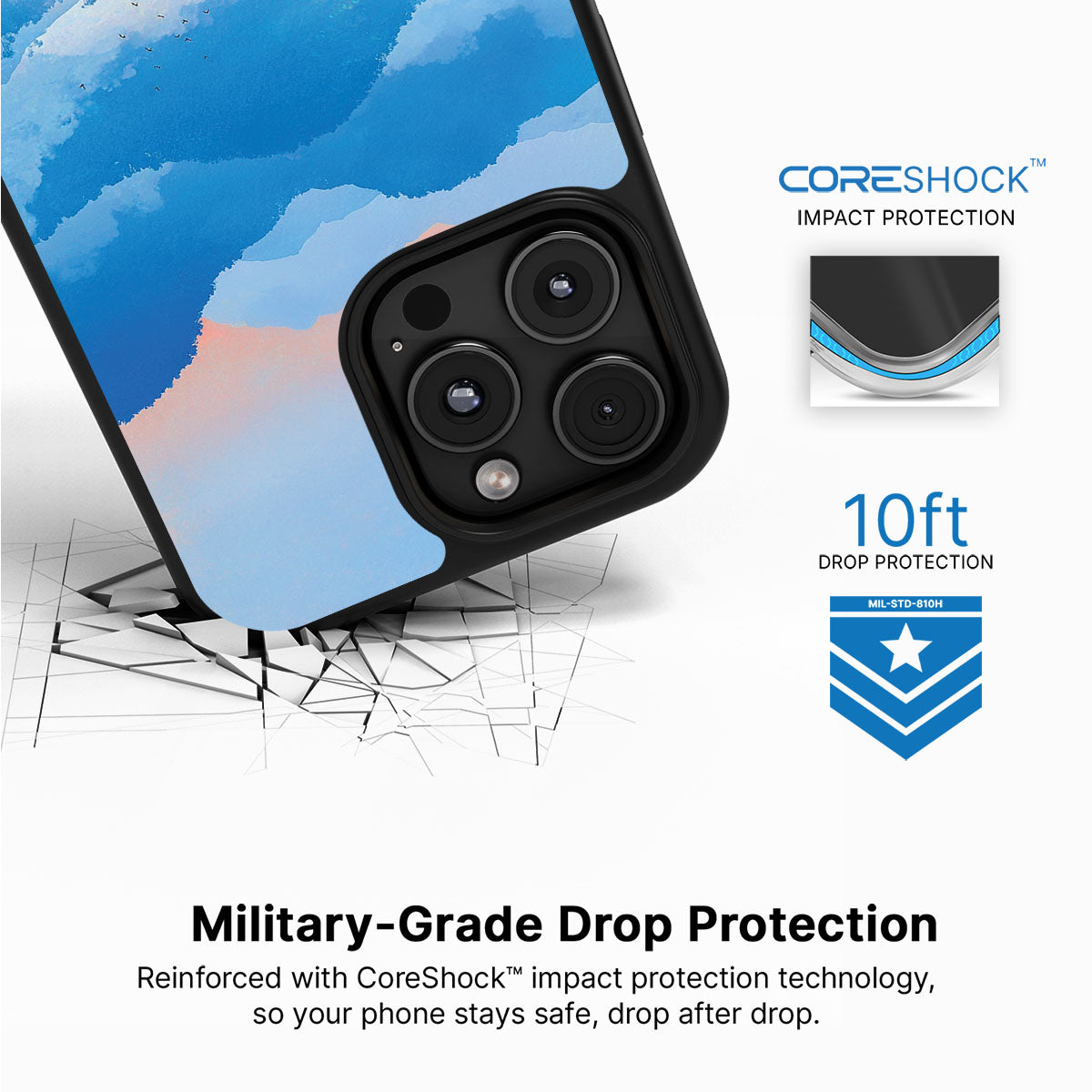 Globe Trotter iPhone 16 Pro case with drop protection