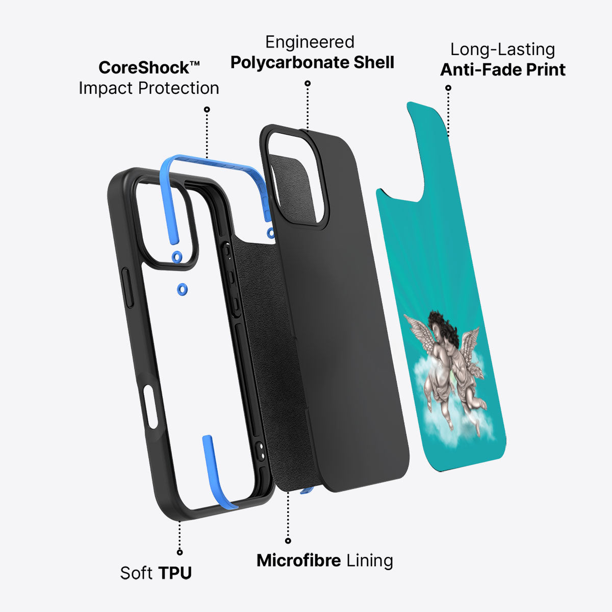 Guardian Angels - iPhone 16 Pro Case #case type_core (non magsafe)
