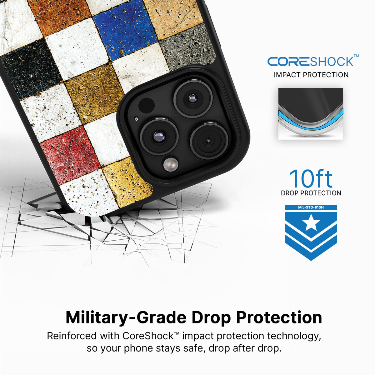 Heritage Mosaic - iPhone 16 Pro Case #case type_core (magsafe), #case type_core (non magsafe)