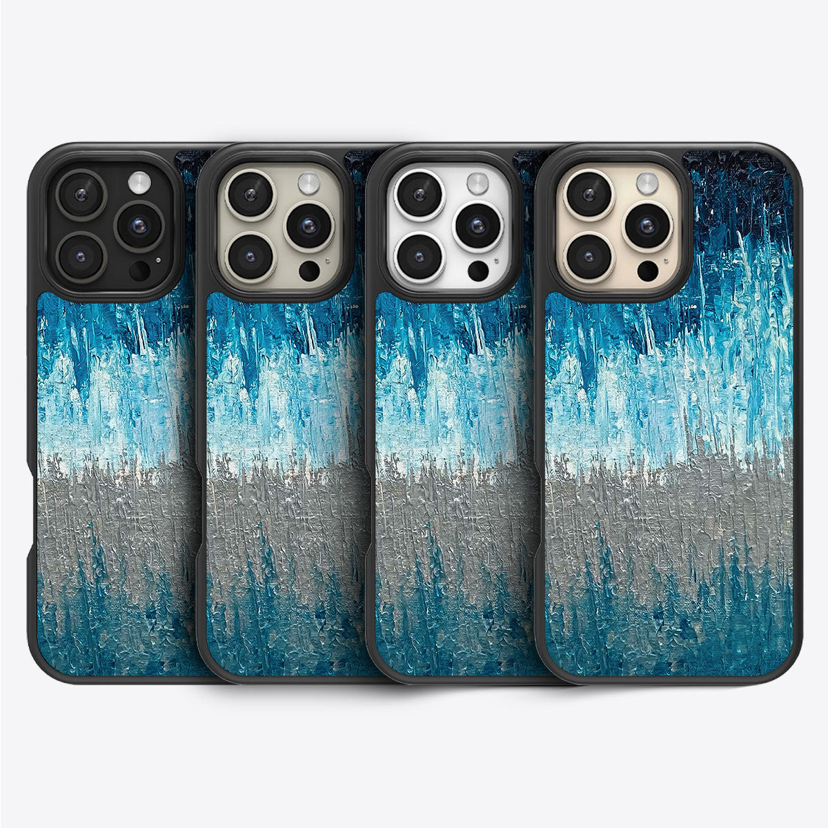 Impasto Tides - iPhone 16 Pro Case #case type_core (magsafe), #case type_core (non magsafe)