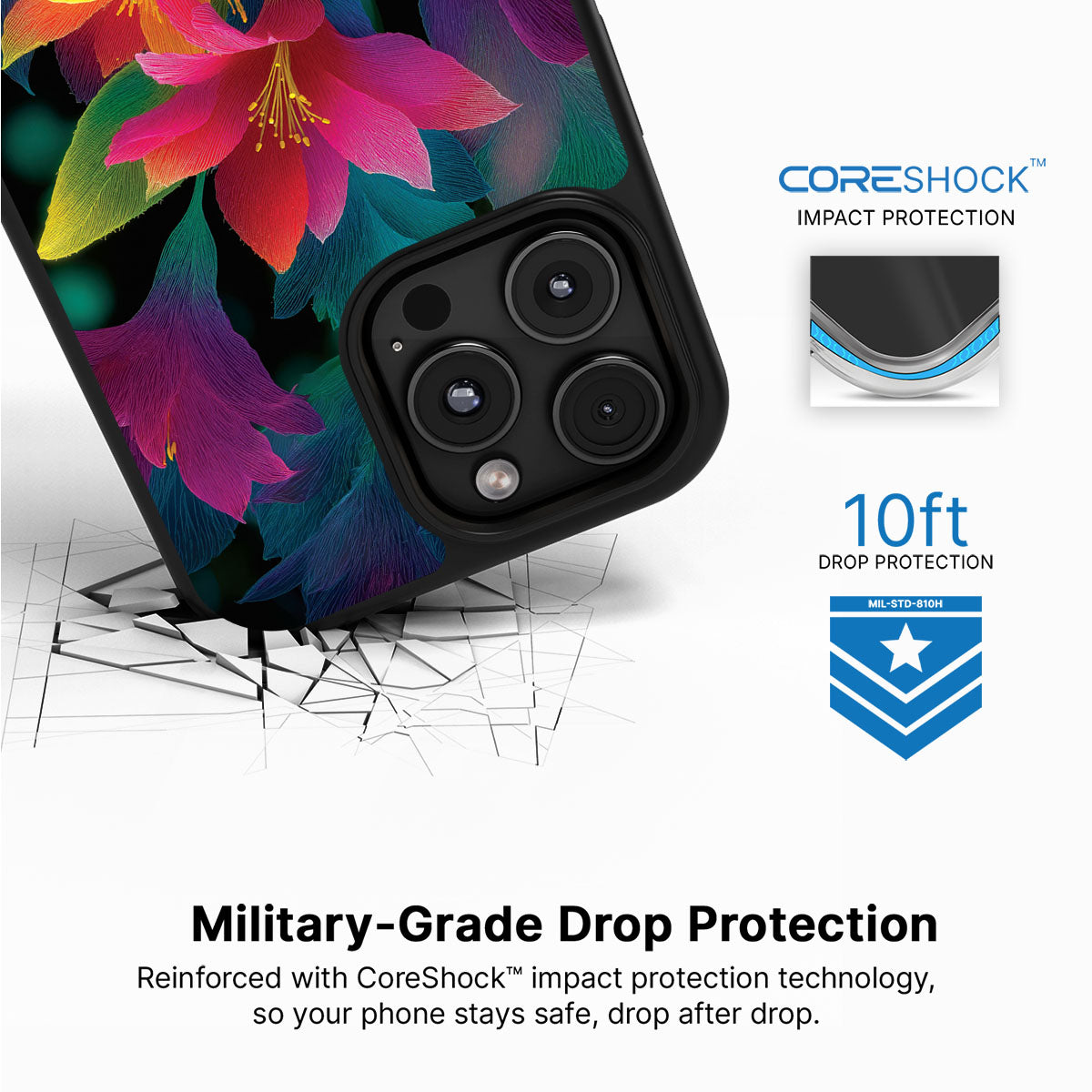 iPhone 16 Pro Case with MagSafe – Jungle Bloom