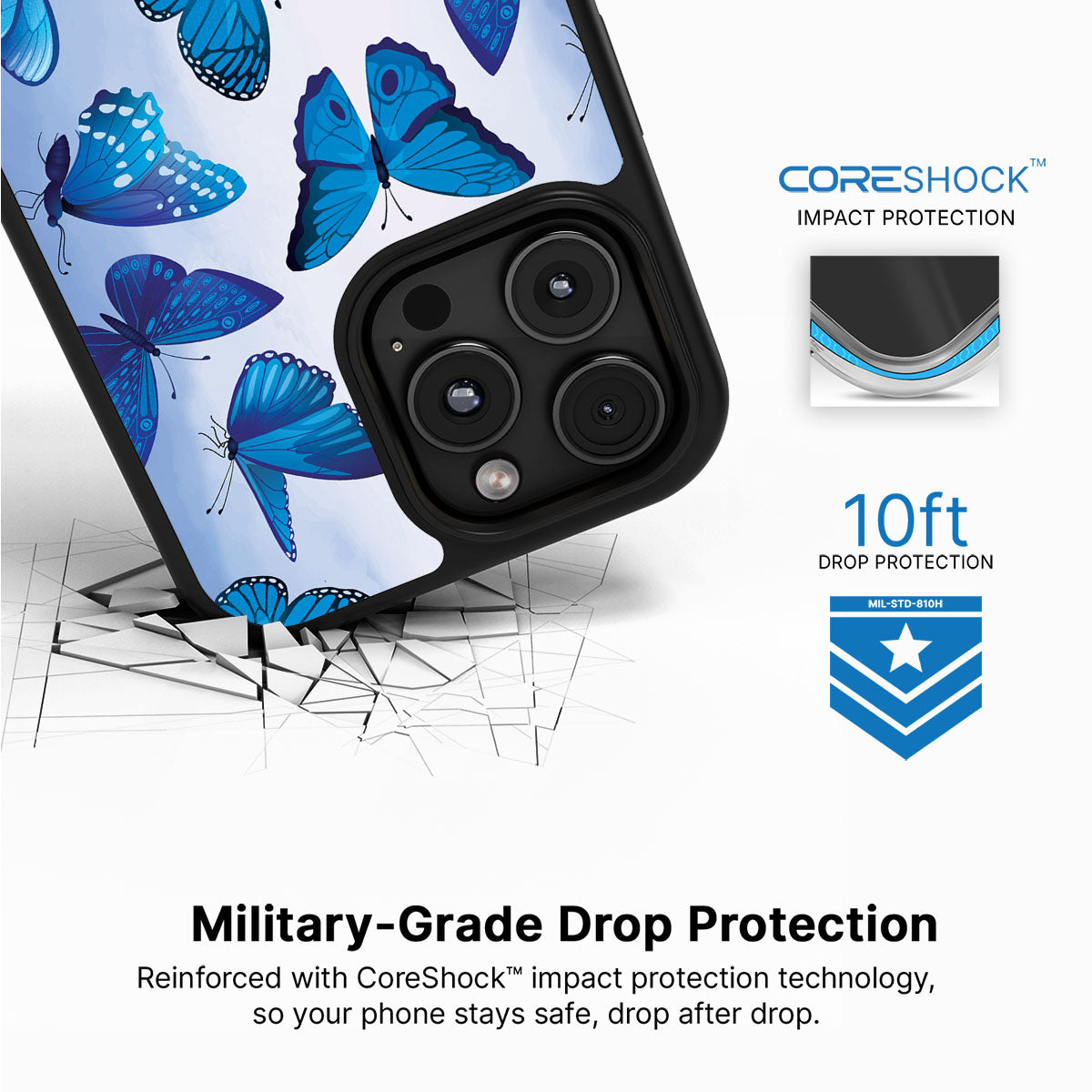 Magic Butterflies - iPhone 16 Pro Case #case type_core (magsafe), #case type_core (non magsafe)