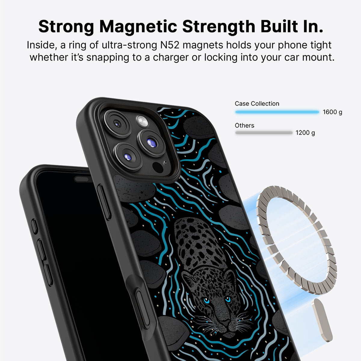 Midnight Panther - iPhone 16 Pro Case, #case type_core (magsafe)