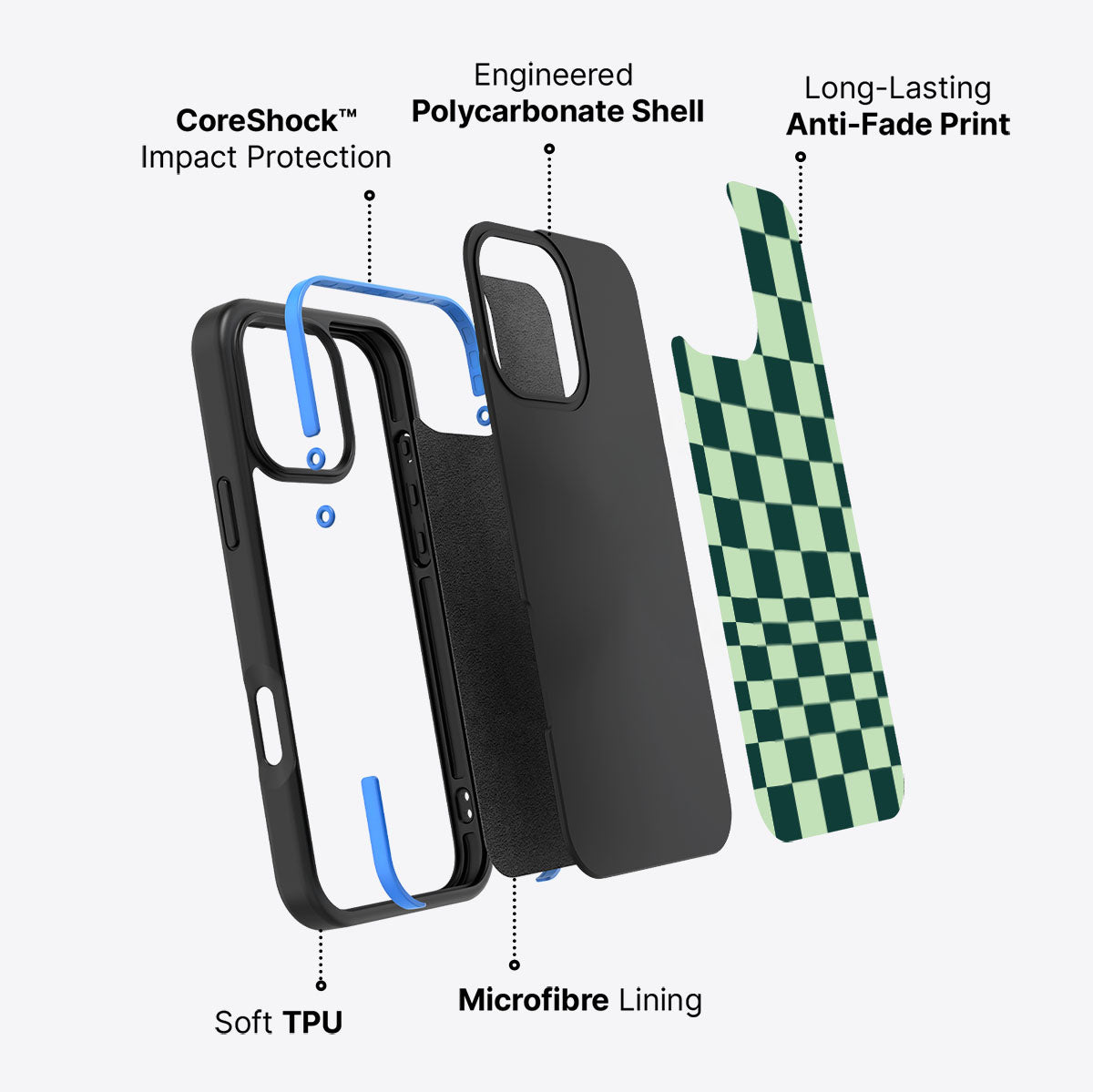 Mint Matrix - iPhone 16 Pro Case