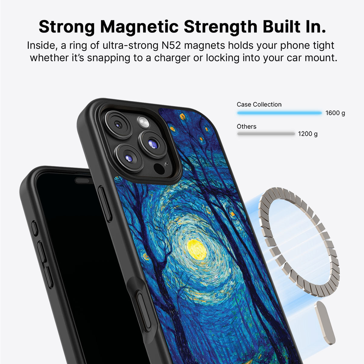 iPhone 16 Pro Case with MagSafe – Moonlit Forest