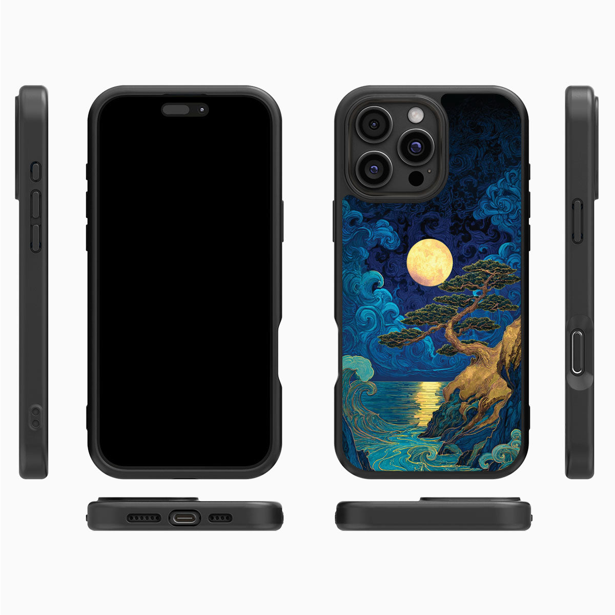 Moonlit Tide - iPhone 16 Pro Case #case type_core (magsafe), #case type_core (non magsafe)