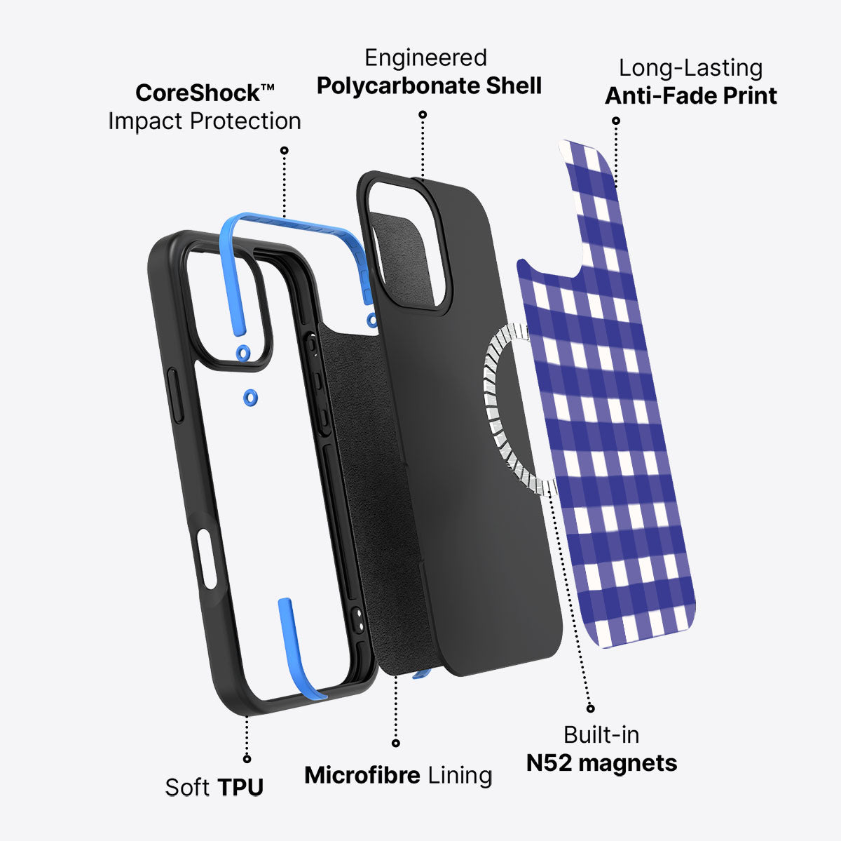 Nautical Grid - iPhone 16 Pro Case