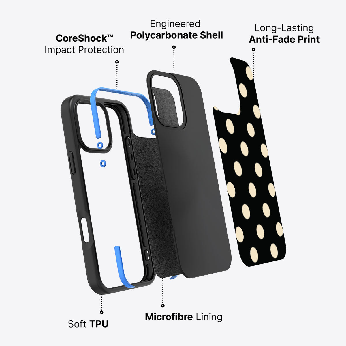 Noir Cream - iPhone 16 Pro Case #case type_core (non magsafe)