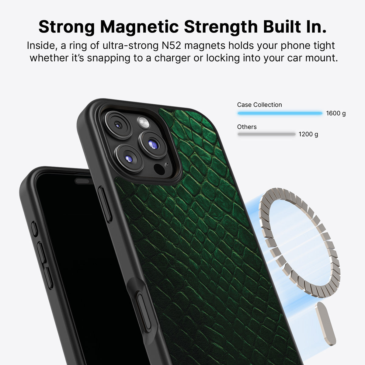 Green Designer iPhone 16 Pro Case – Slytherin Senses | MagSafe