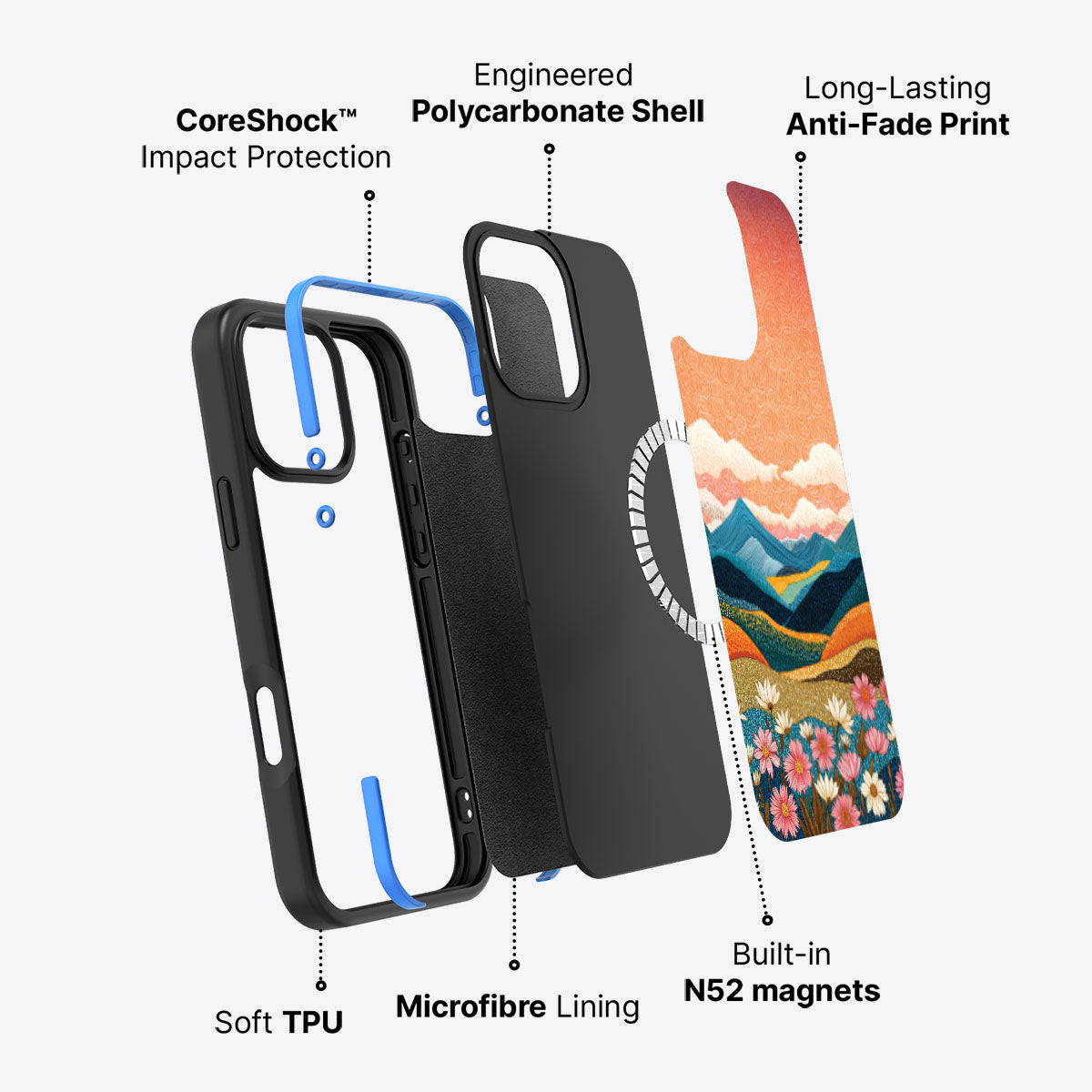iPhone 16 Pro Case with MagSafe – Soft Horizon
