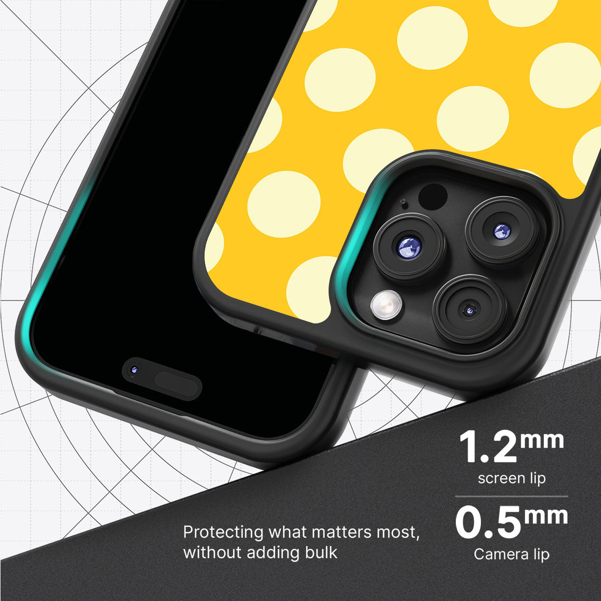 Sunny Dots - iPhone 16 Pro Case #case type_core (magsafe), #case type_core (non magsafe)