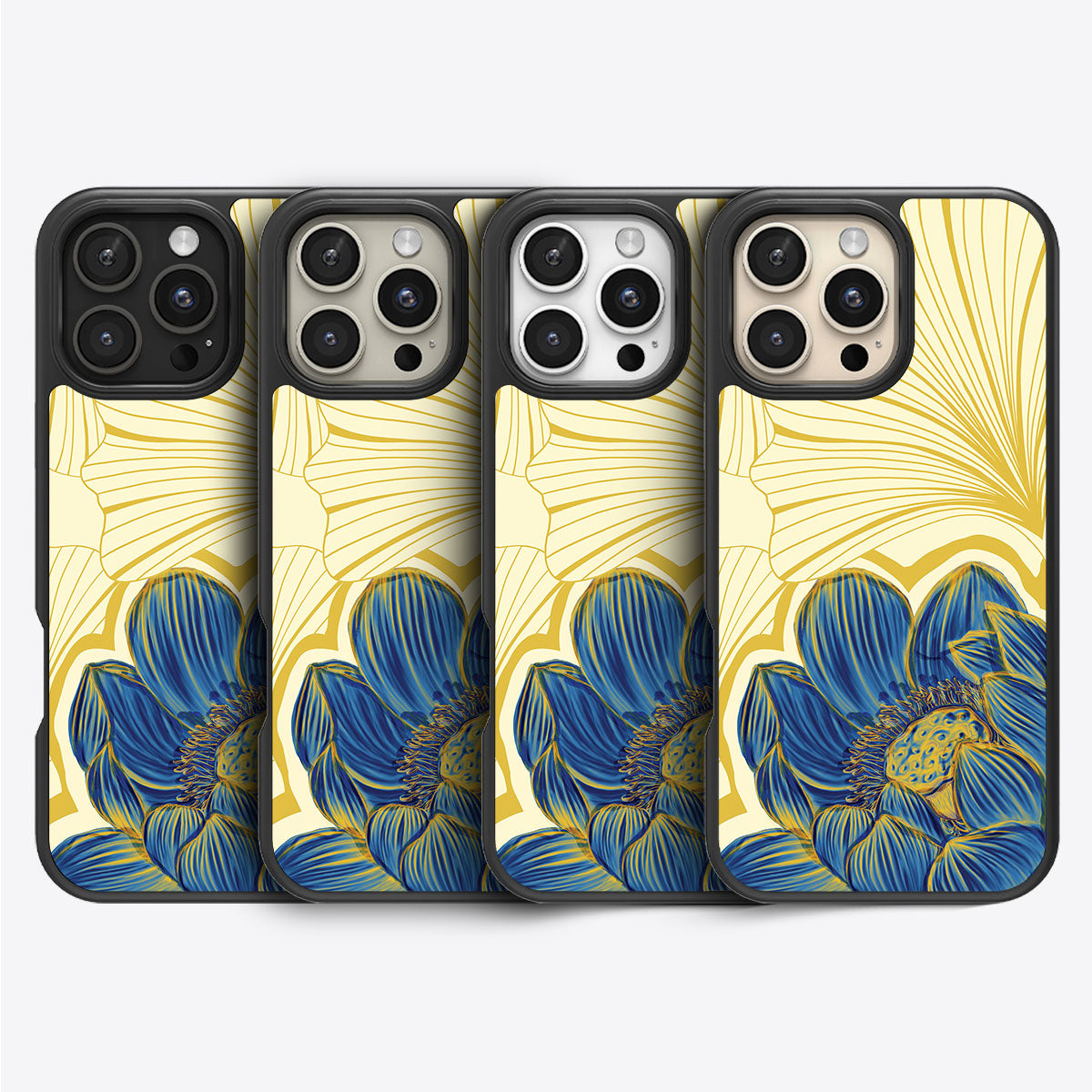 Blue Lotus - iPhone 16 Pro Max Case #case type_core (magsafe), #case type_core (non magsafe)