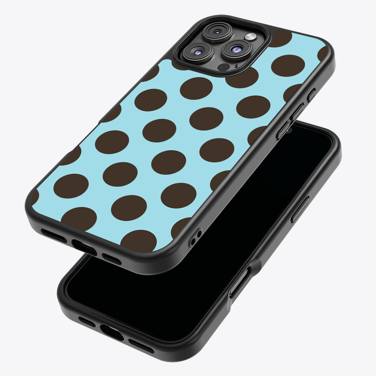 Blue Mocha iPhone 16 Pro Max case – back and side view