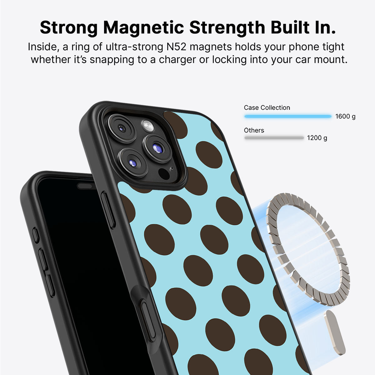 iPhone 16 Pro Max MagSafe case – Blue Mocha design