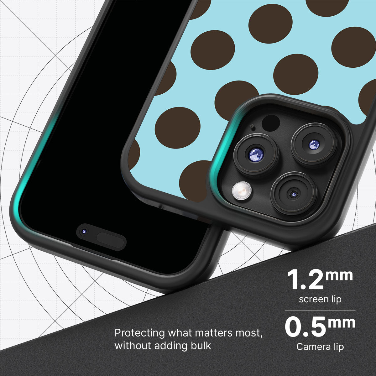 Blue Mocha slim iPhone 16 Pro Max phone case