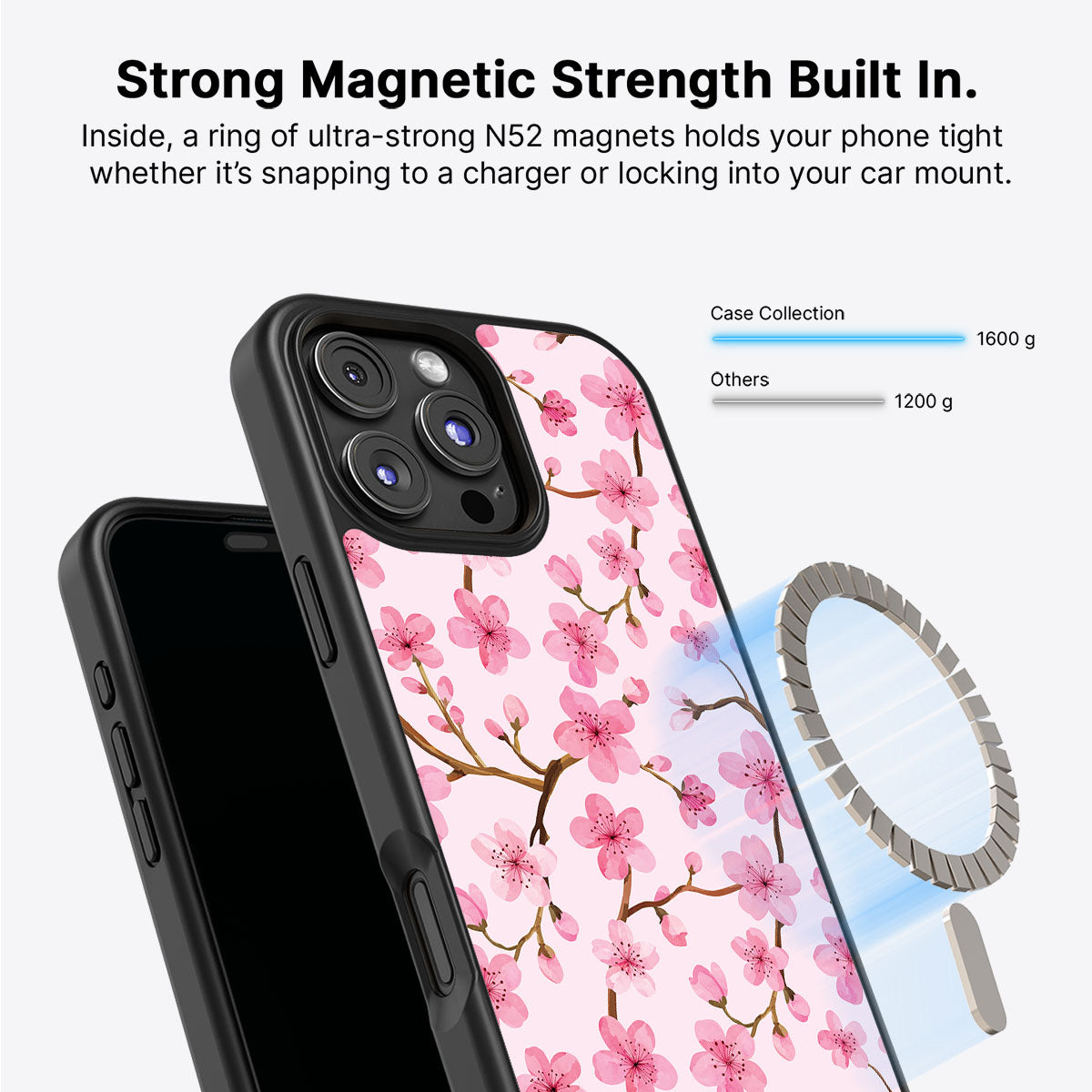 Cherry Blossom - iPhone 16 Pro Max Case #case type_core (magsafe)