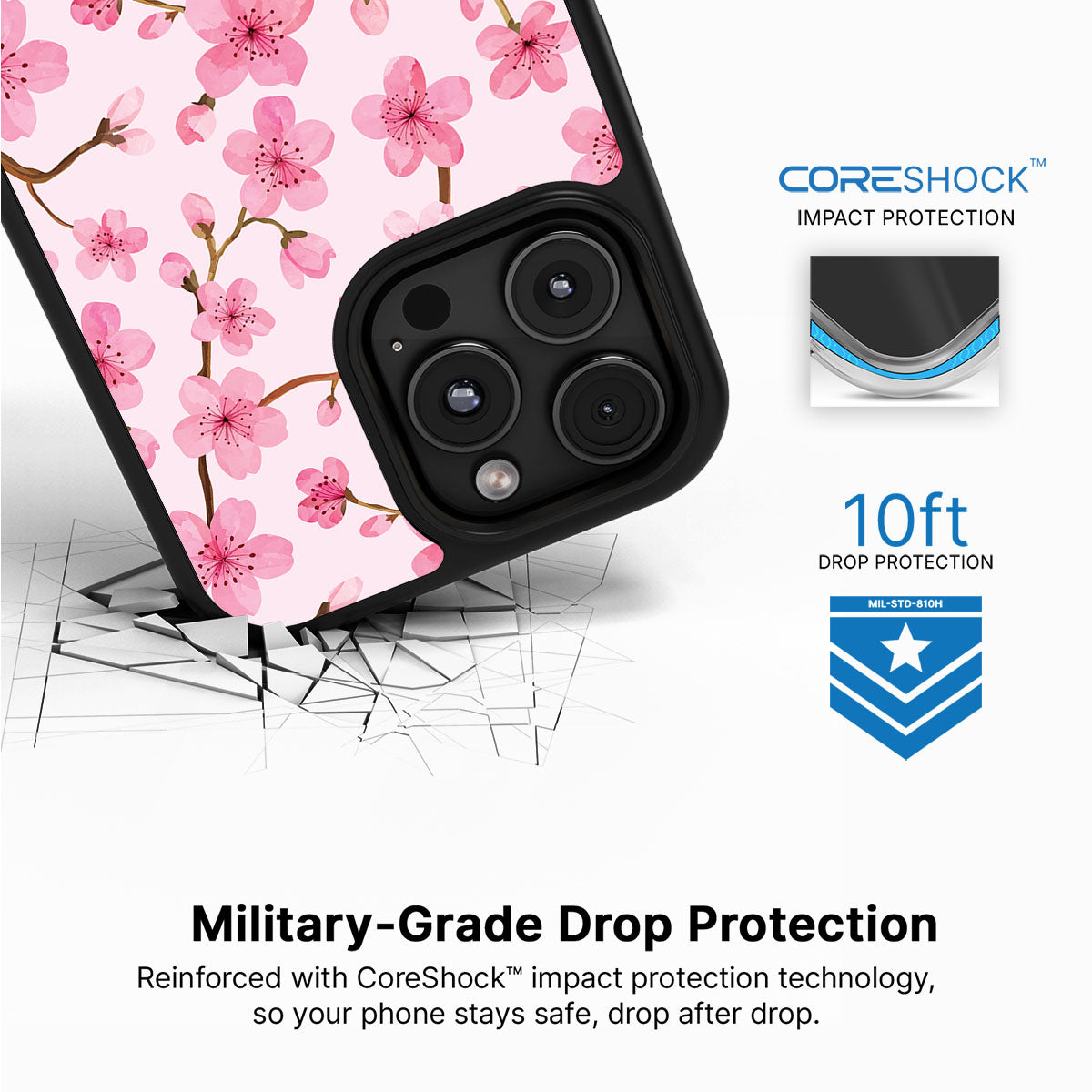 Cherry Blossom - iPhone 16 Pro Max Case #case type_core (magsafe), #case type_core (non magsafe)