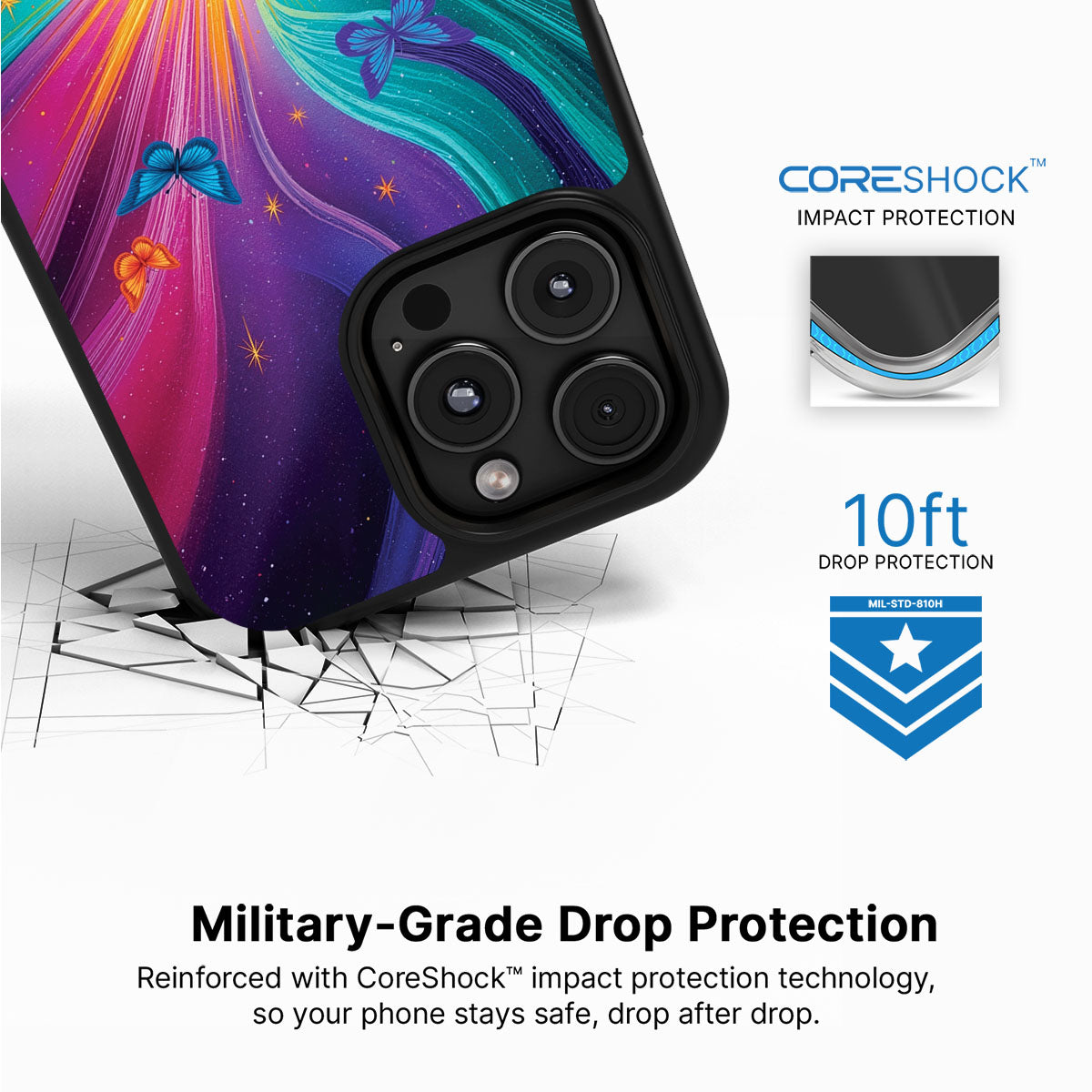 iPhone 16 Pro Max Case with MagSafe – Cosmic Aura