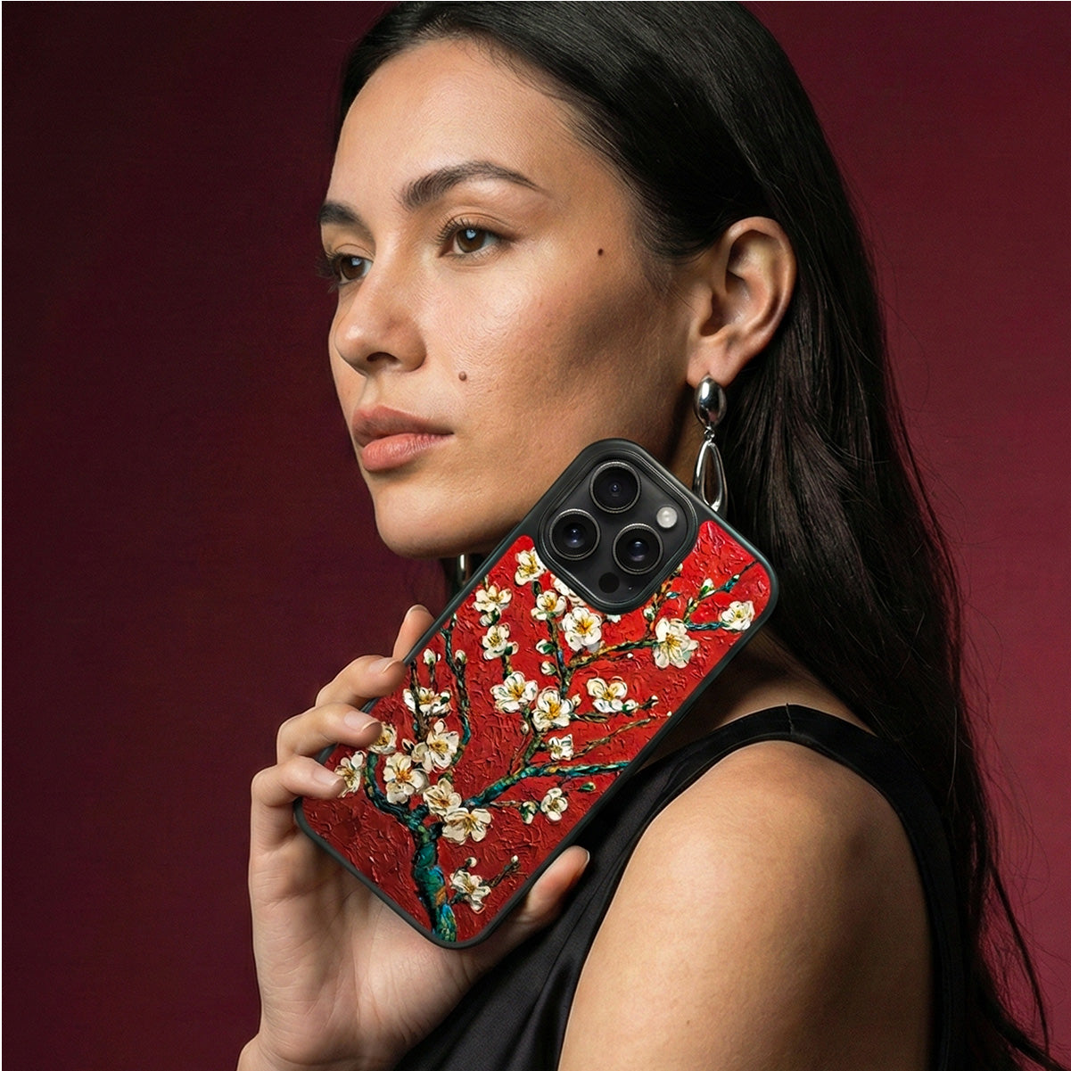 Crimson Blossom - iPhone 15 Plus Case