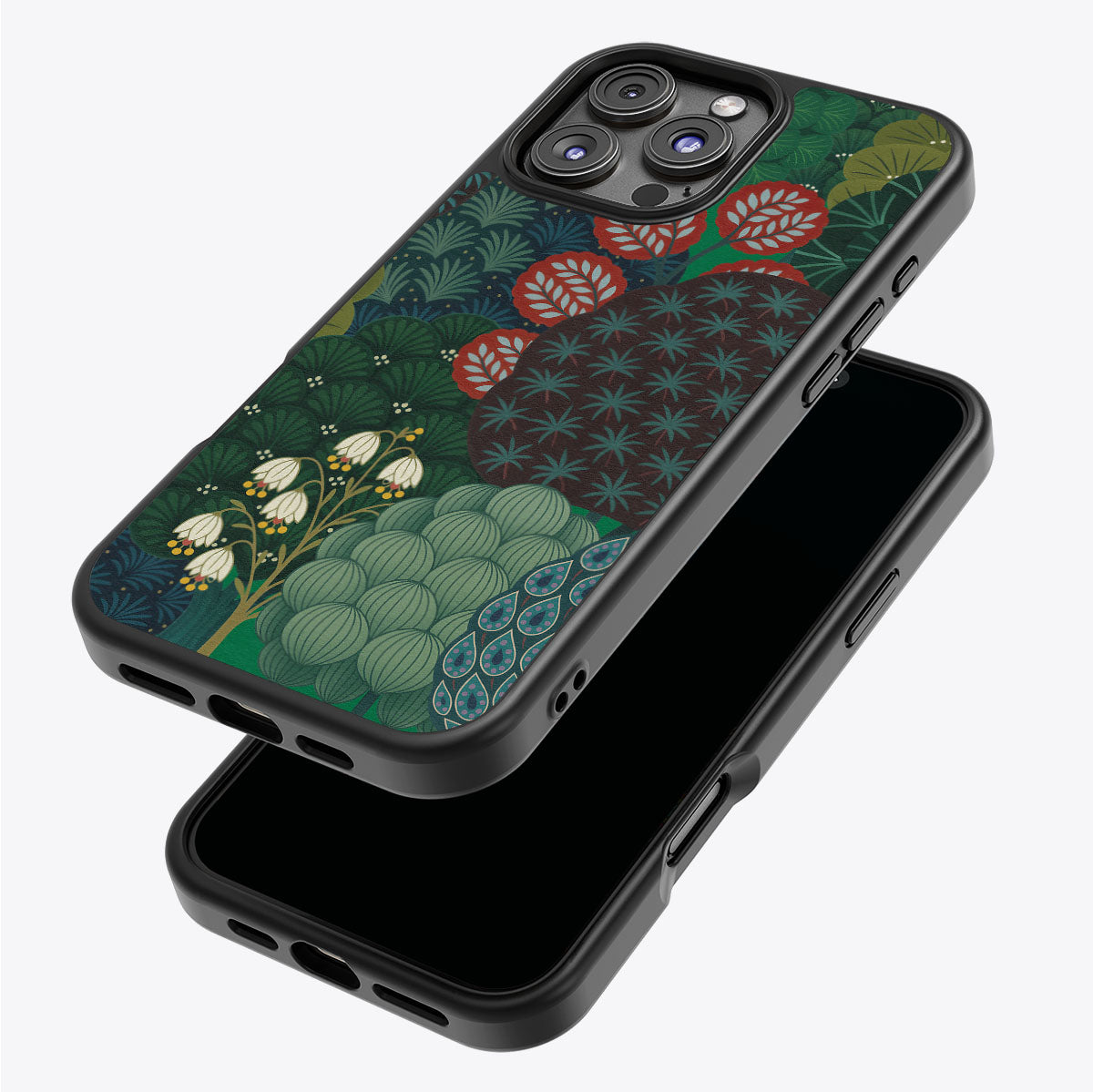 Flourishing Forests iPhone 16 Pro Max case – back and side view