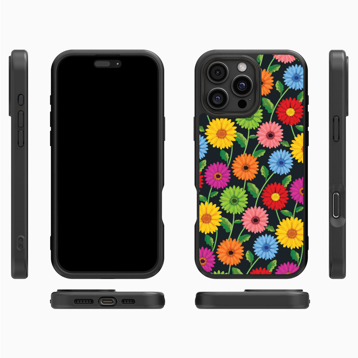 Gerbera Bloom - iPhone 16 Pro Max Case #case type_core (magsafe), #case type_core (non magsafe)
