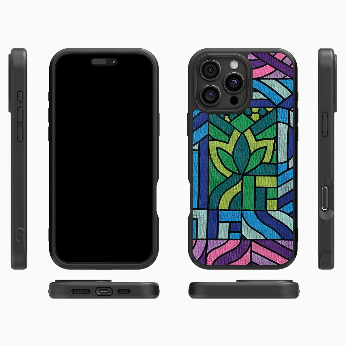 Green Flame - iPhone 16 Pro Max Case #case type_core (magsafe), #case type_core (non magsafe)