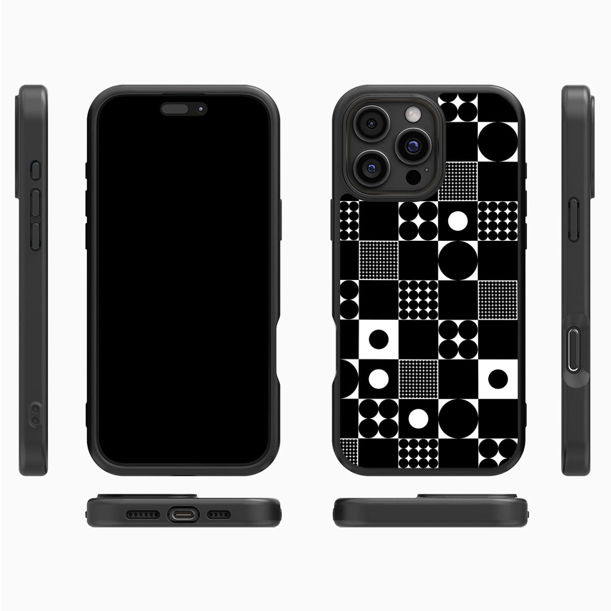 Grid and Orb - iPhone 16 Pro Max Case #case type_core (magsafe), #case type_core (non magsafe)