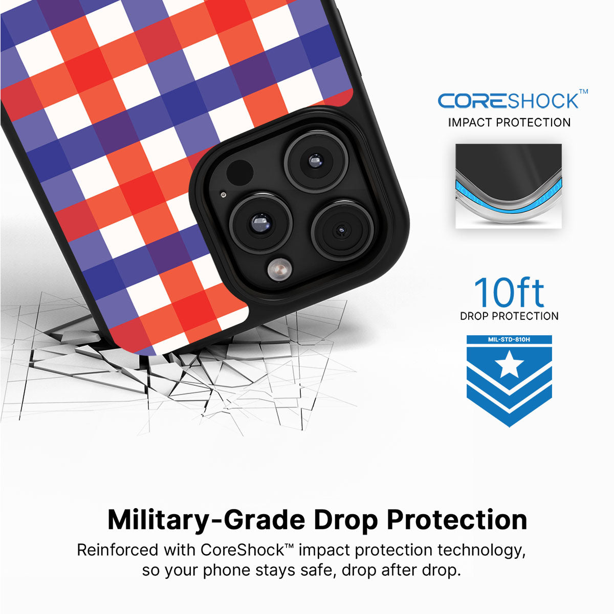 Heritage Checks - iPhone 16 Pro Max Case #case type_core (magsafe), #case type_core (non magsafe)