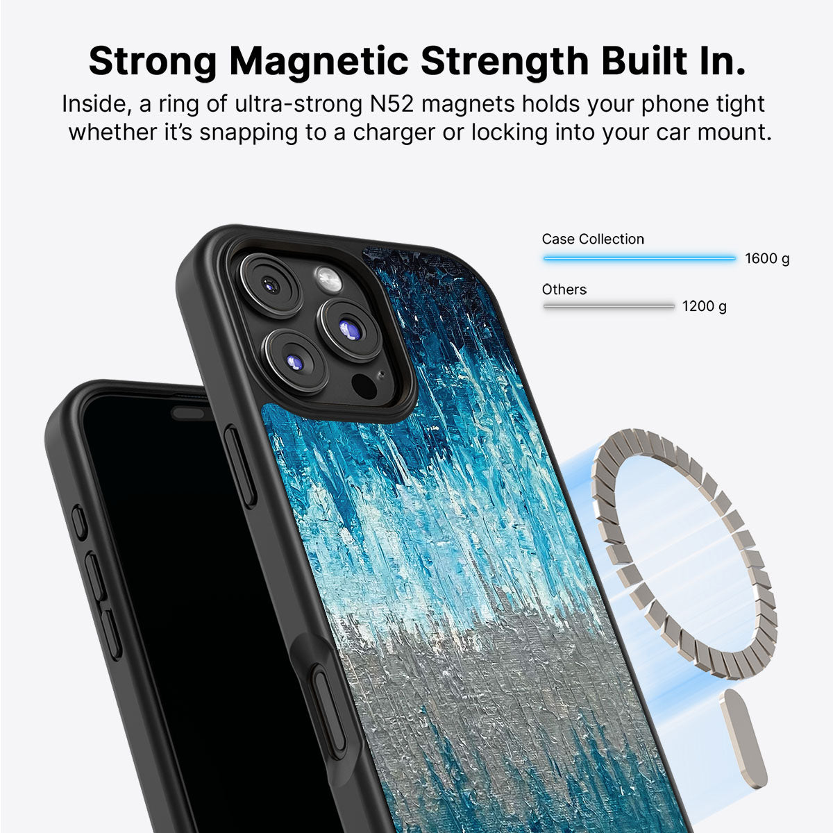 Impasto Tides - iPhone 16 Pro Max Case #case type_core (magsafe)