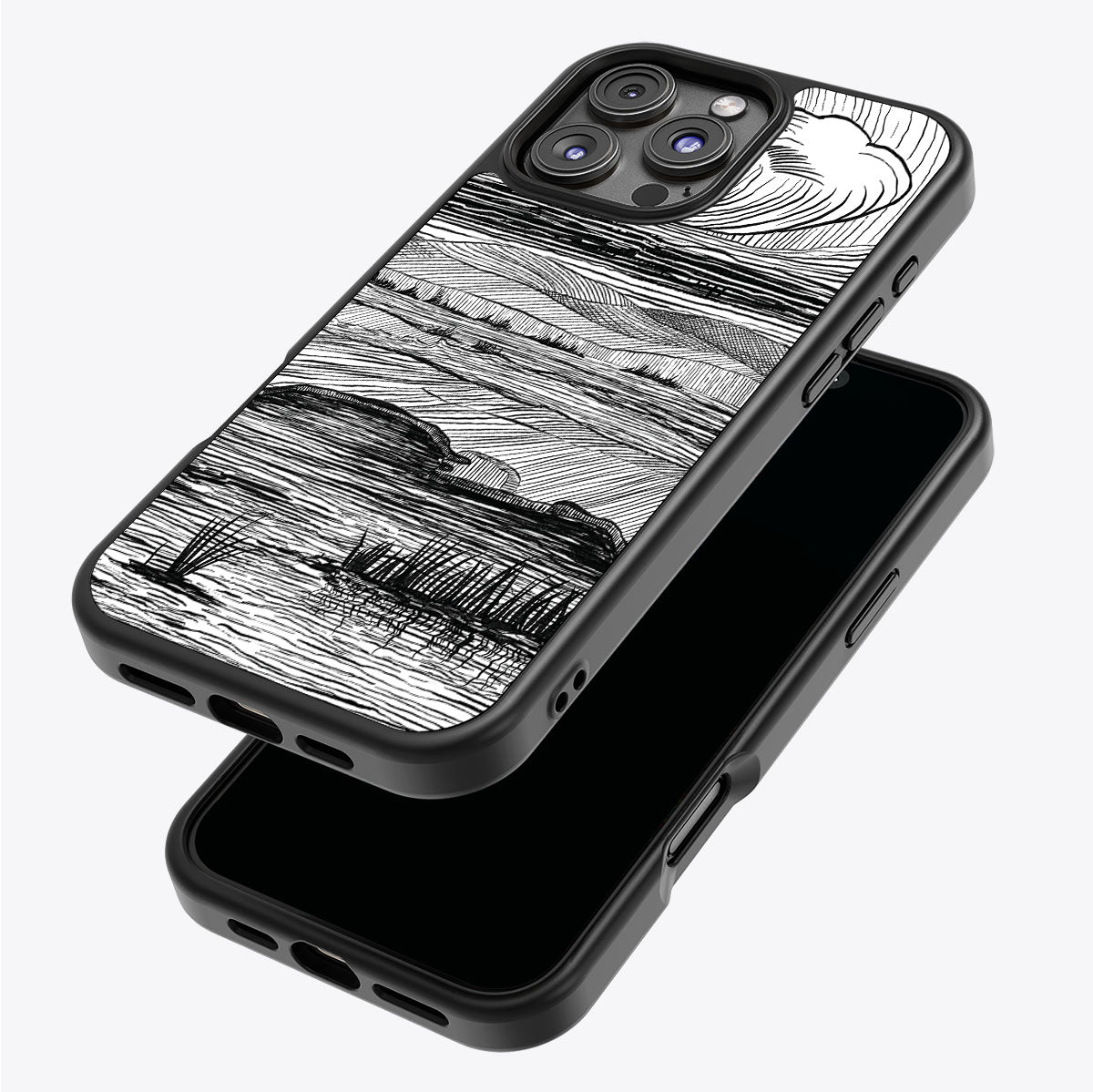 Linear Landscape - iPhone 16 Pro Max Case #case type_core (magsafe), #case type_core (non magsafe)