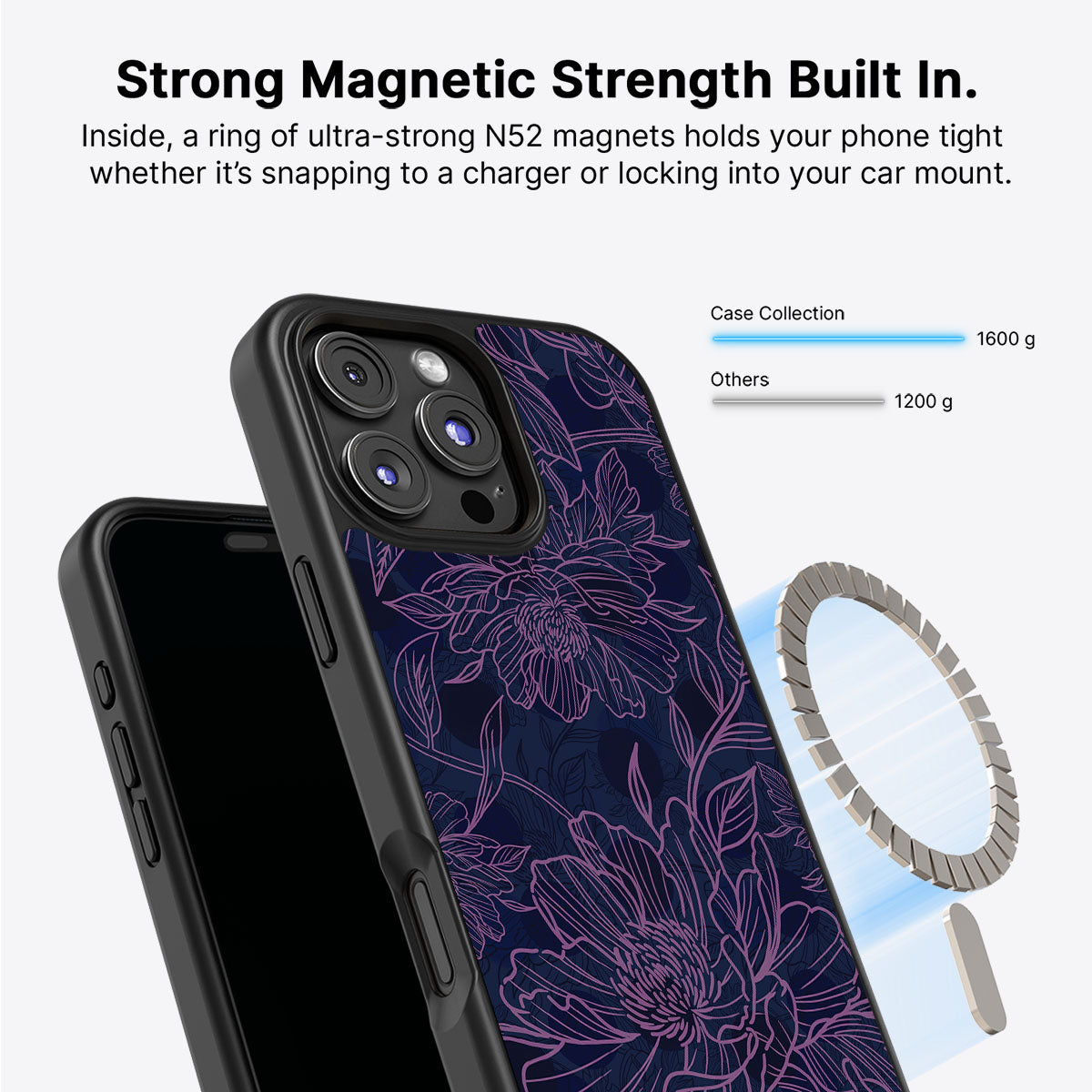Luminous Blooms - iPhone 16 Pro Max Case #case type_core (magsafe)