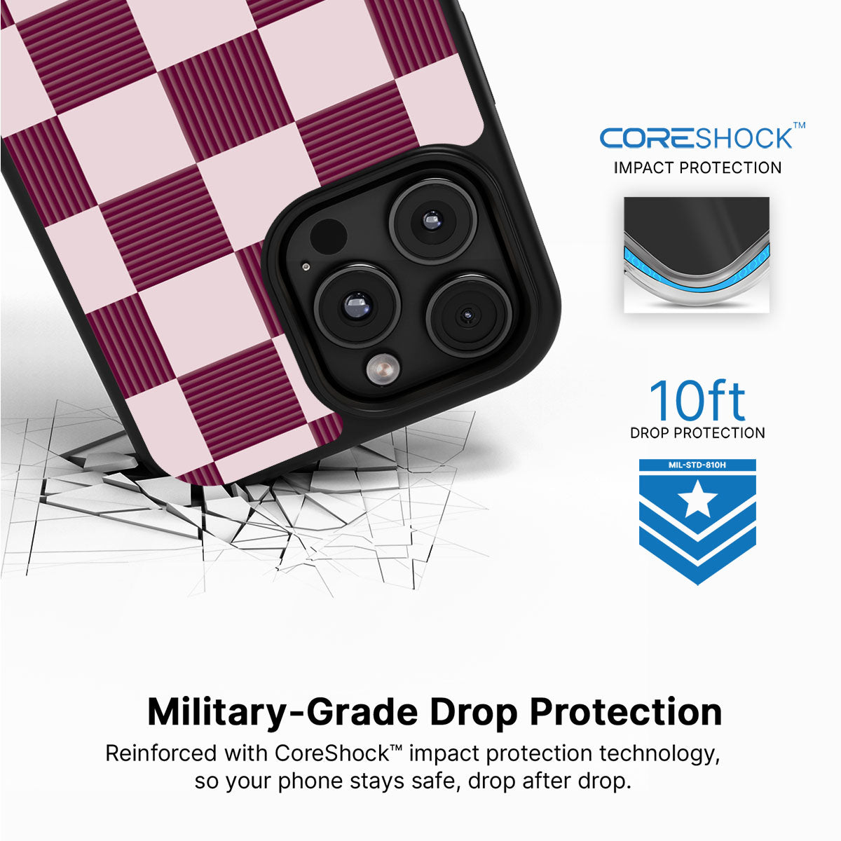 Majestic Mosaic - iPhone 16 Pro Max Case #case type_core (magsafe), #case type_core (non magsafe)