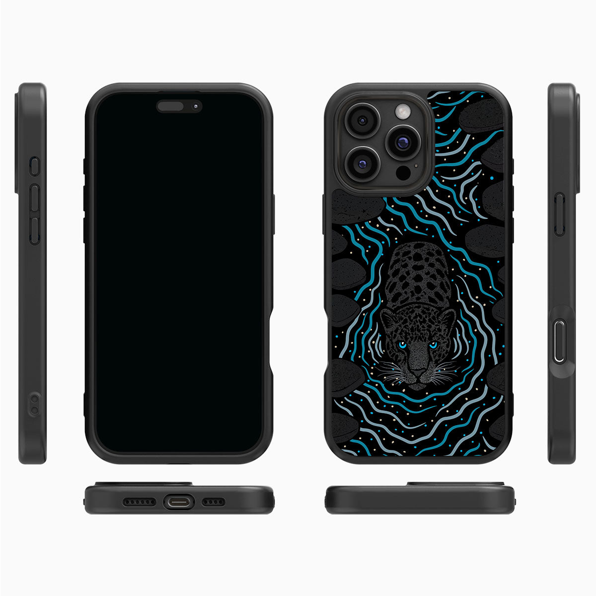 Midnight Panther - iPhone 16 Pro Max Case #case type_core (magsafe), #case type_core (non magsafe)