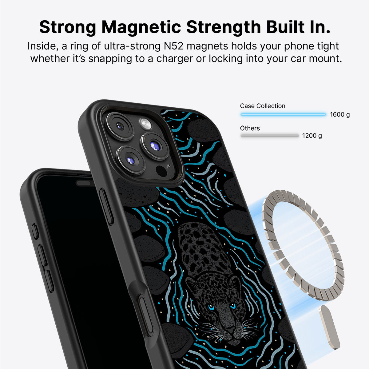 Midnight Panther - iPhone 16 Pro Max Case #case type_core (magsafe)