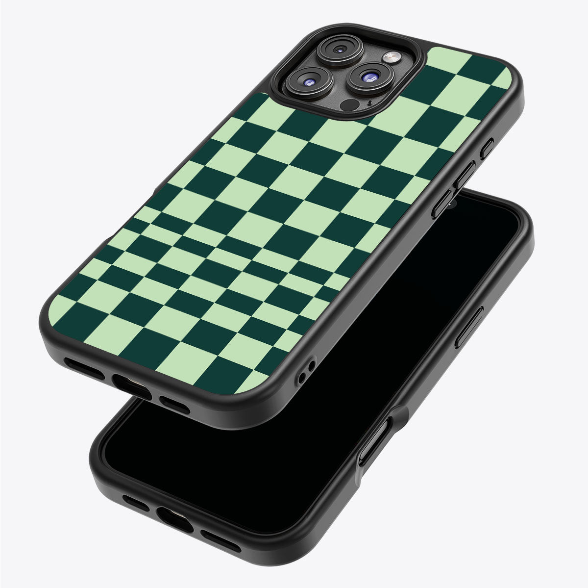 Mint Matrix iPhone 16 Pro Max case – back and side view