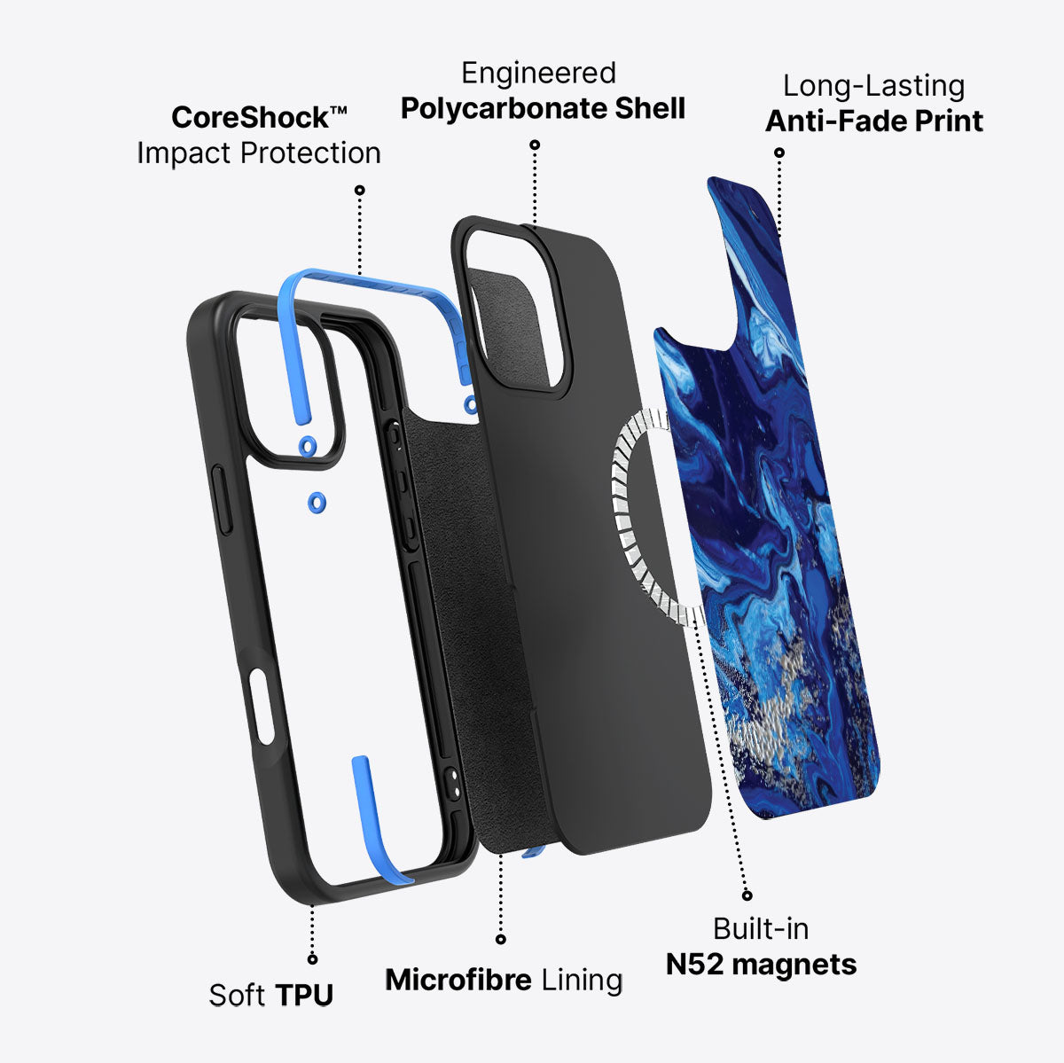 Mystic Waters - iPhone 16 Pro Max Case #case type_core (magsafe)