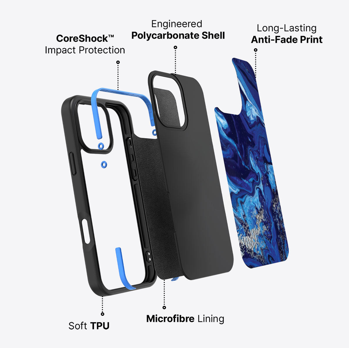 Mystic Waters - iPhone 16 Pro Max Case #case type_core (non magsafe)
