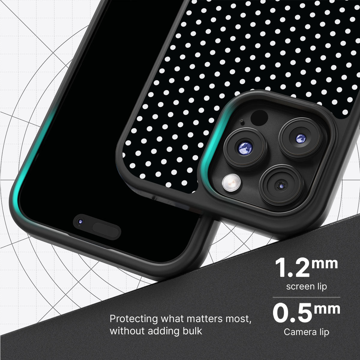 Noir Mesh - iPhone 16 Pro Max Case #case type_core (magsafe), #case type_core (non magsafe)