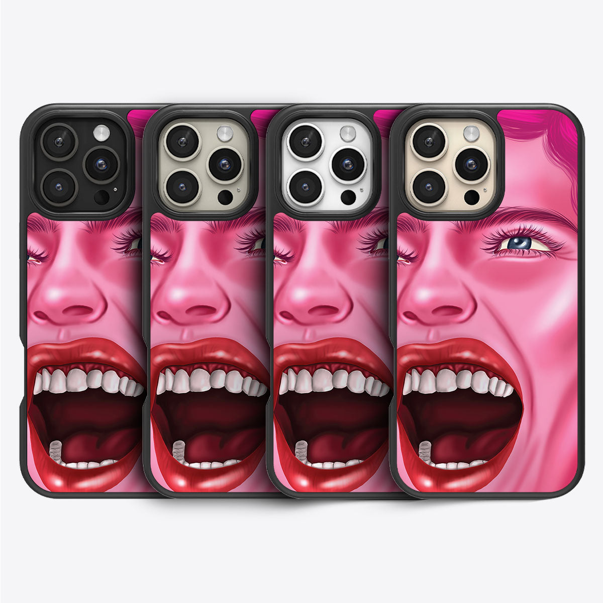 Pink Rage - iPhone 16 Pro Max Case #case type_core (magsafe), #case type_core (non magsafe)