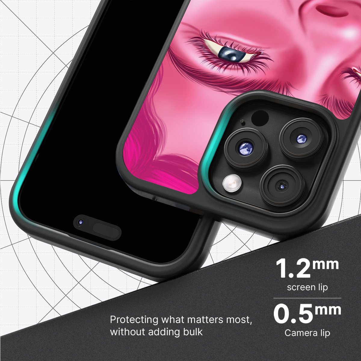 Pink Rage - iPhone 16 Pro Max Case #case type_core (magsafe), #case type_core (non magsafe)