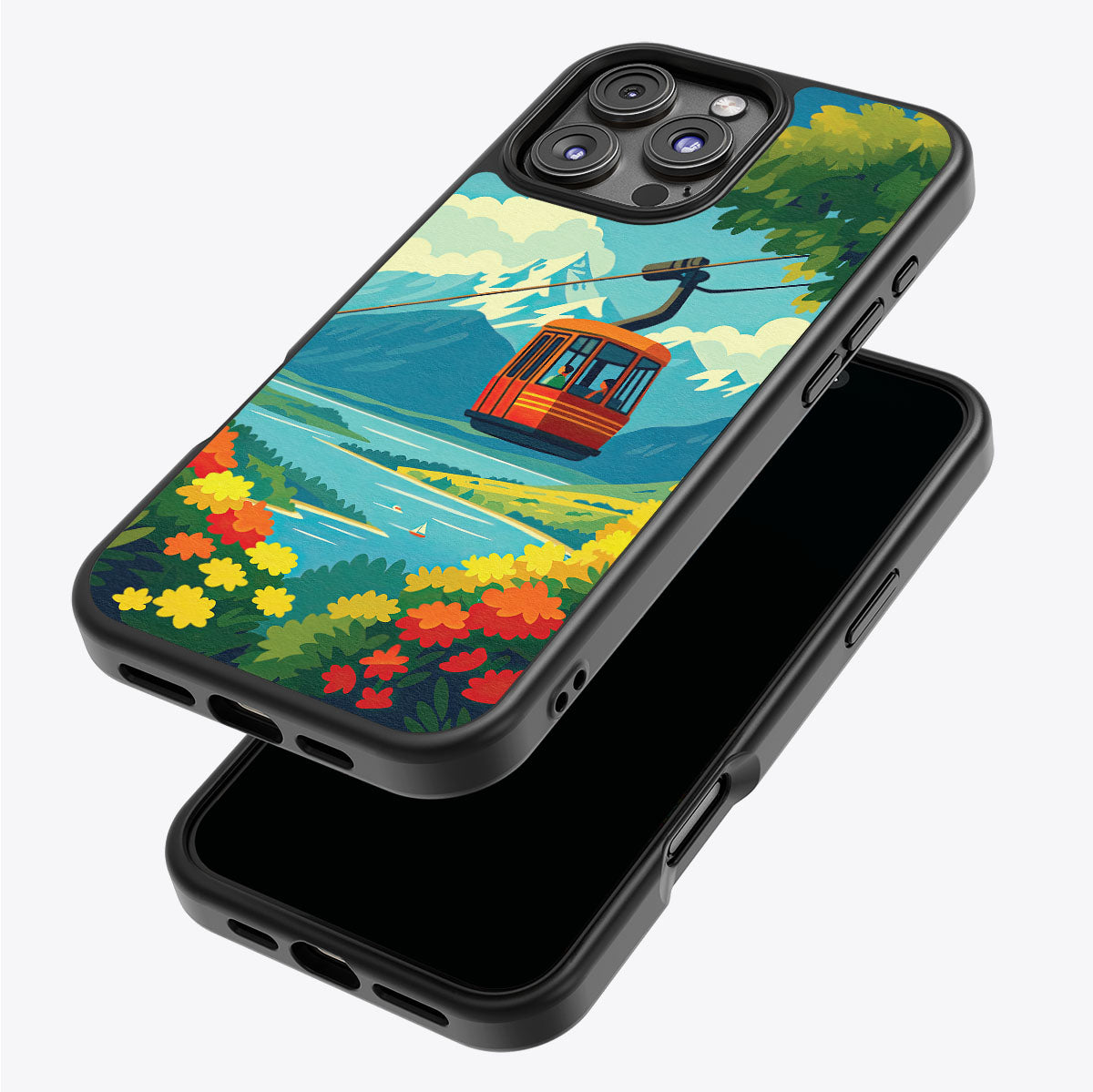 Queenstown iPhone 16 Pro Max case – back and side view